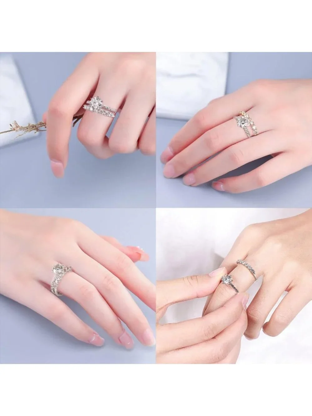 Stunning 7 Stone Moissanite Ring for Women | Lab-Created Gemstone Jewelry
